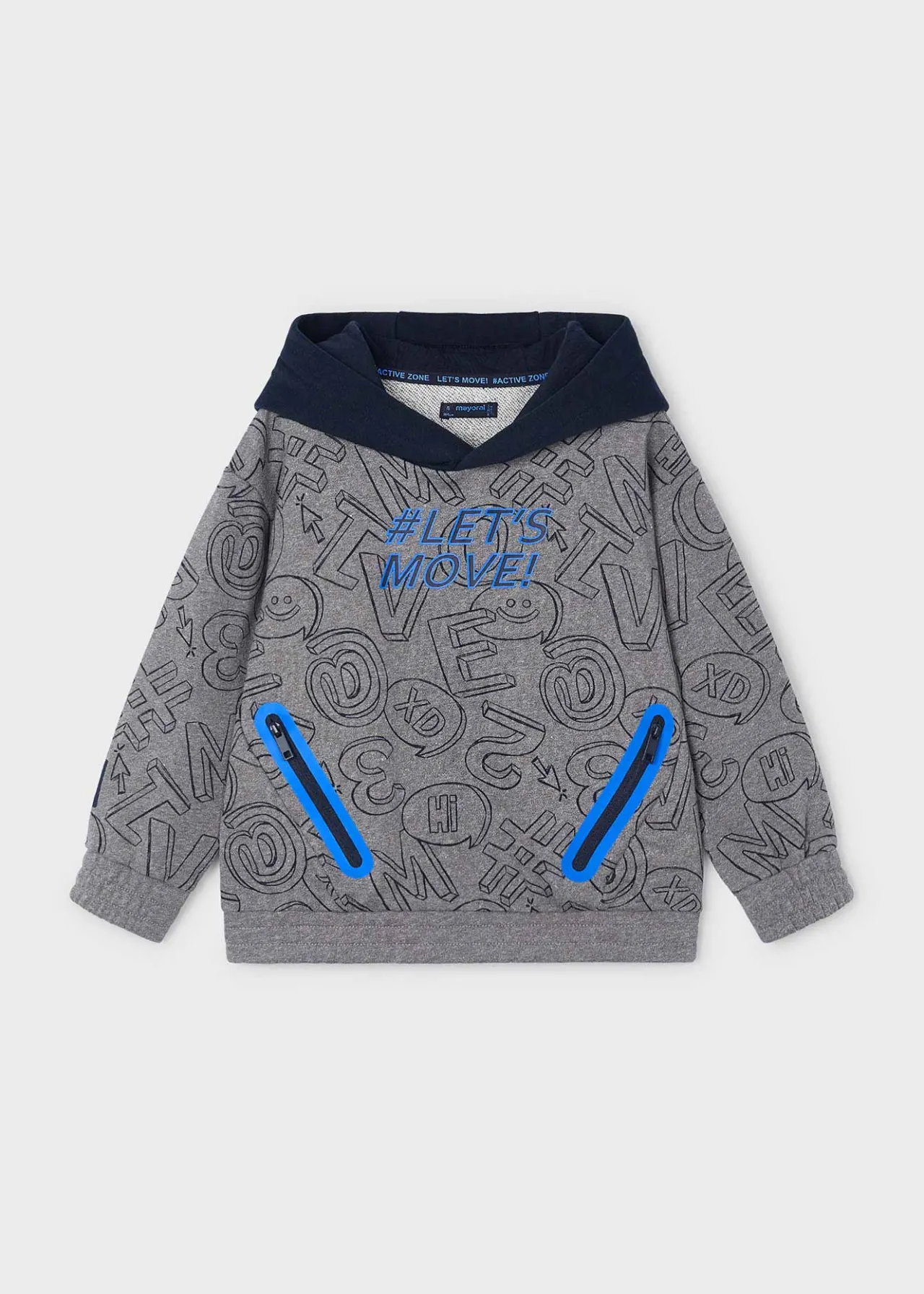 BOY Mayoral Boy Contrast Print Hoodie