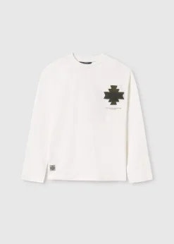 BOY Mayoral Boy Embossed Back Print T-Shirt