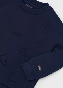 BOY Mayoral Boy Embossed Sweatshirt