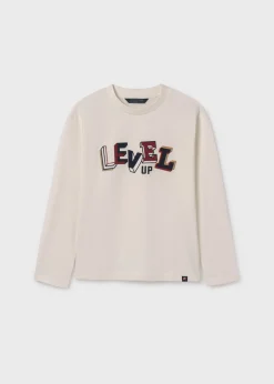 BOY Mayoral Boy Embossed Text T-Shirt