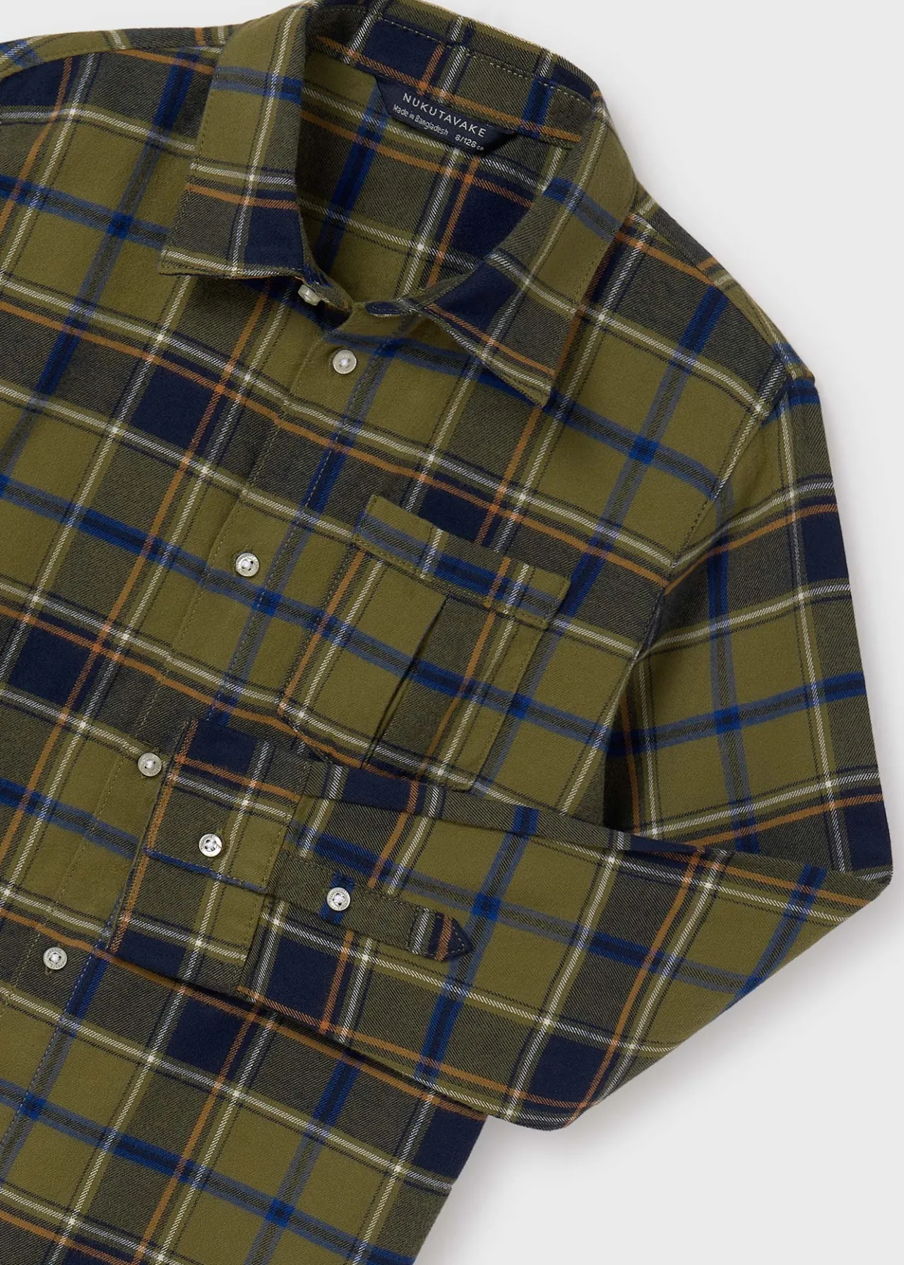 BOY Mayoral Boy Flannel Plaid Shirt