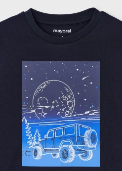 BOY Mayoral Boy Glow in the Dark Print T-Shirt