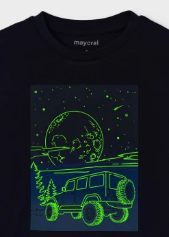 BOY Mayoral Boy Glow in the Dark Print T-Shirt