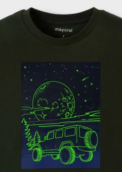 BOY Mayoral Boy Glow in the Dark Print T-Shirt