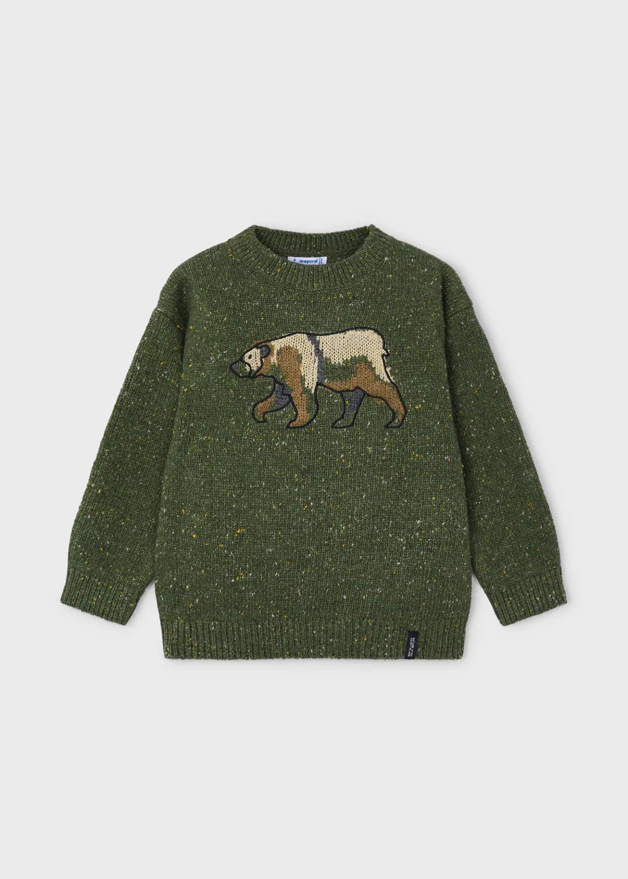 BOY Mayoral Boy Intarsia Bear Sweater