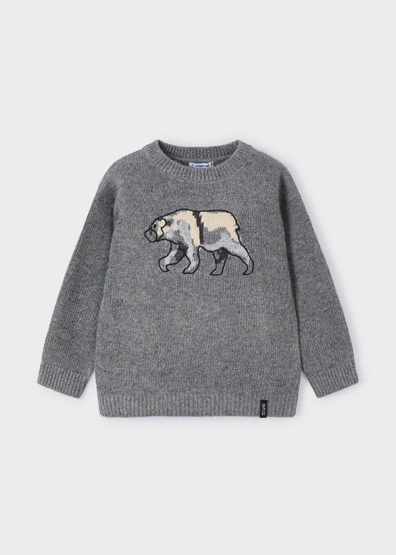 BOY Mayoral Boy Intarsia Bear Sweater