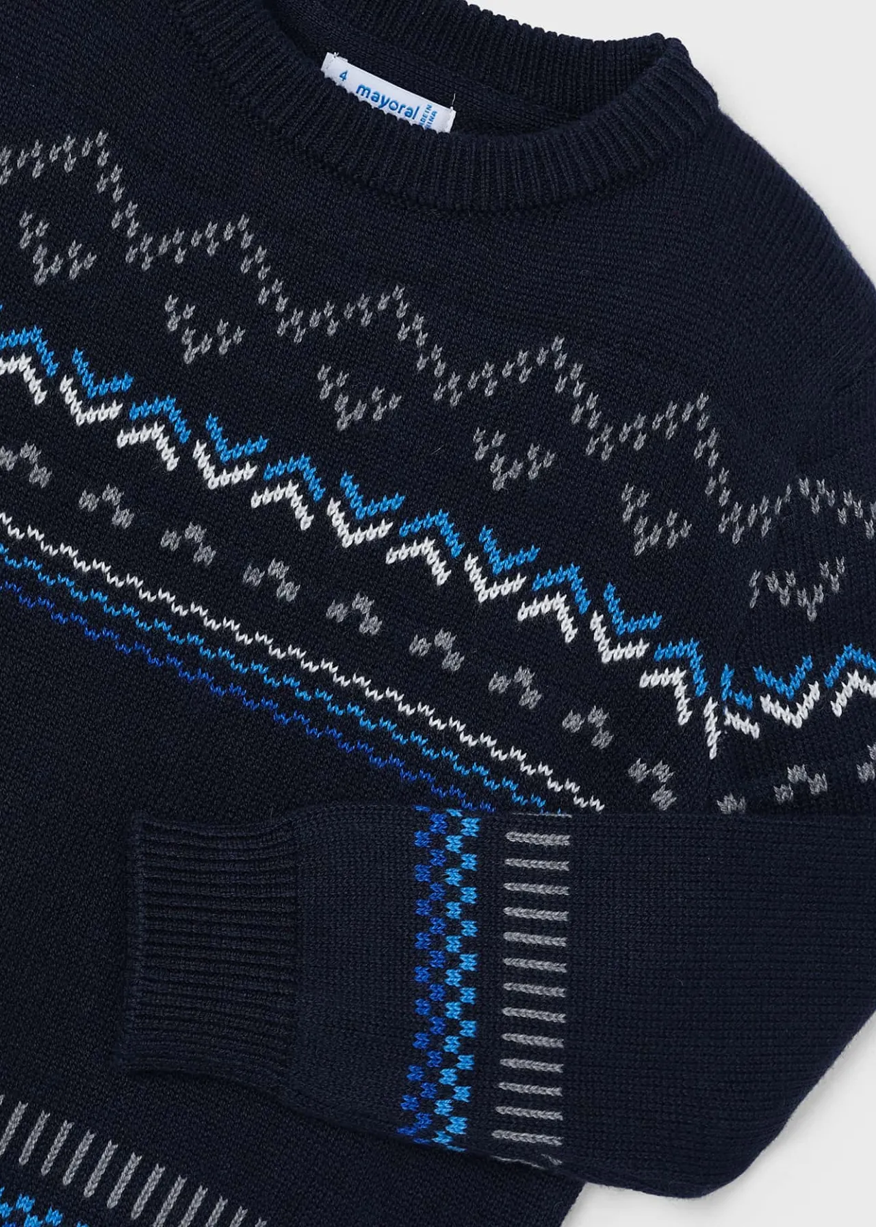 BOY Mayoral Boy Jacquard Sweater
