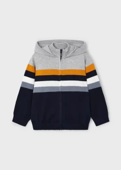 BOY Mayoral Boy Knit Striped Hoodie