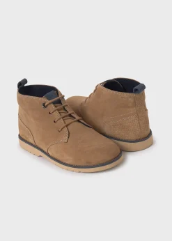 BOY Mayoral Boy Lace-Up Suede Ankle Boots