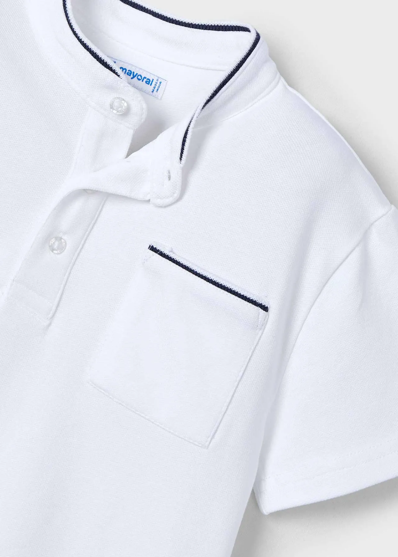 BOY Mayoral Boy Mandarin Collar Polo Shirt