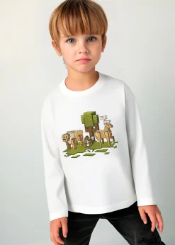 BOY Mayoral Boy Pixel Print T-Shirt