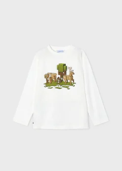 BOY Mayoral Boy Pixel Print T-Shirt