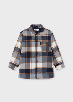 BOY Mayoral Boy Plaid Overshirt
