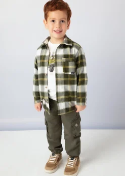 BOY Mayoral Boy Plaid Overshirt