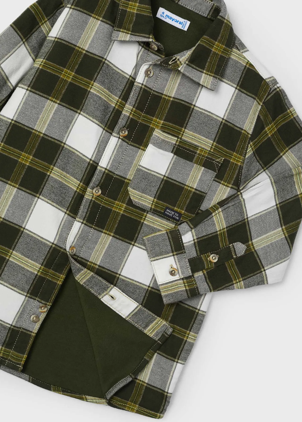 BOY Mayoral Boy Plaid Overshirt