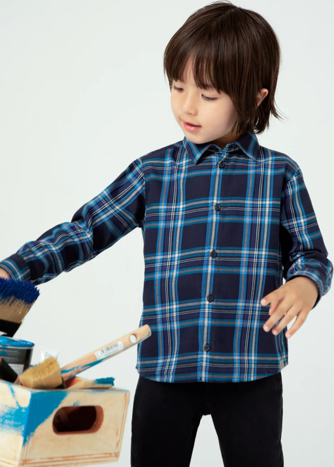 BOY Mayoral Boy Plaid Shirt
