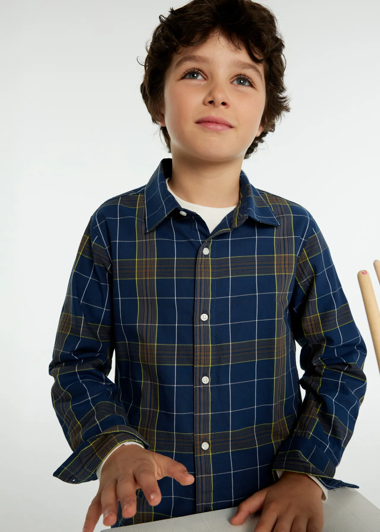 BOY Mayoral Boy Plaid Shirt