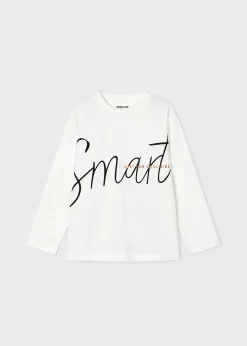 BOY Mayoral Boy Printed Text T-Shirt
