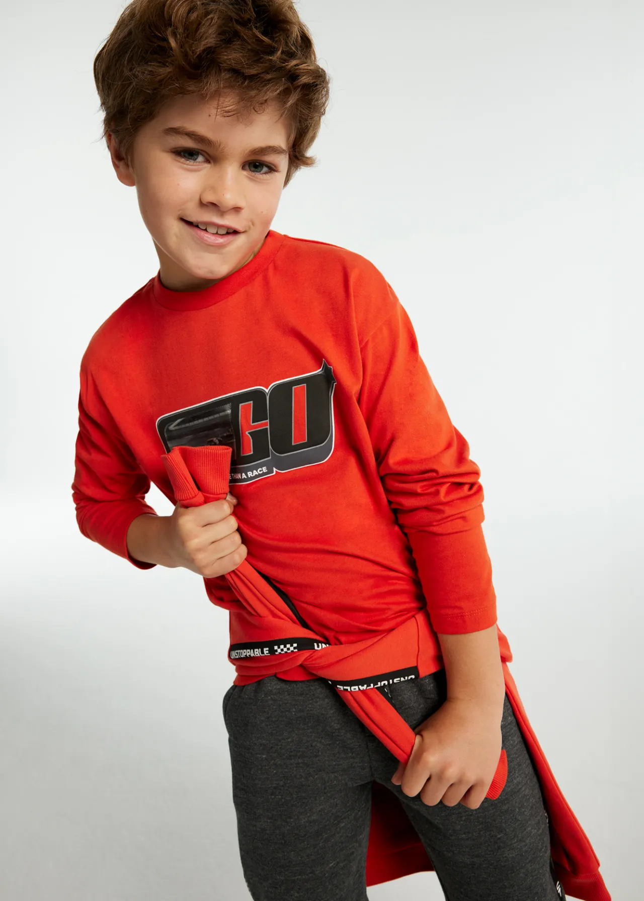 BOY Mayoral Boy Race Print T-shirt