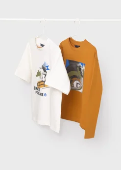BOY Mayoral Boy Set of 2 Contrasting T-Shirts