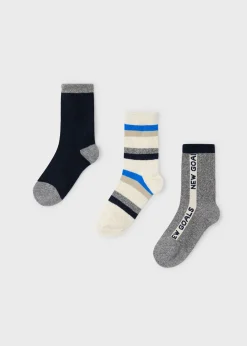BOY Mayoral Boy Set of 3 Socks