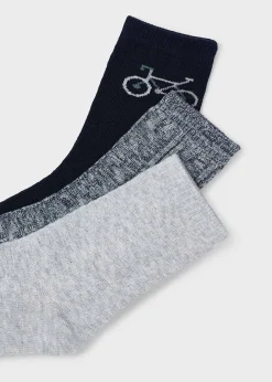BOY Mayoral Boy Set of 3 Structured Socks