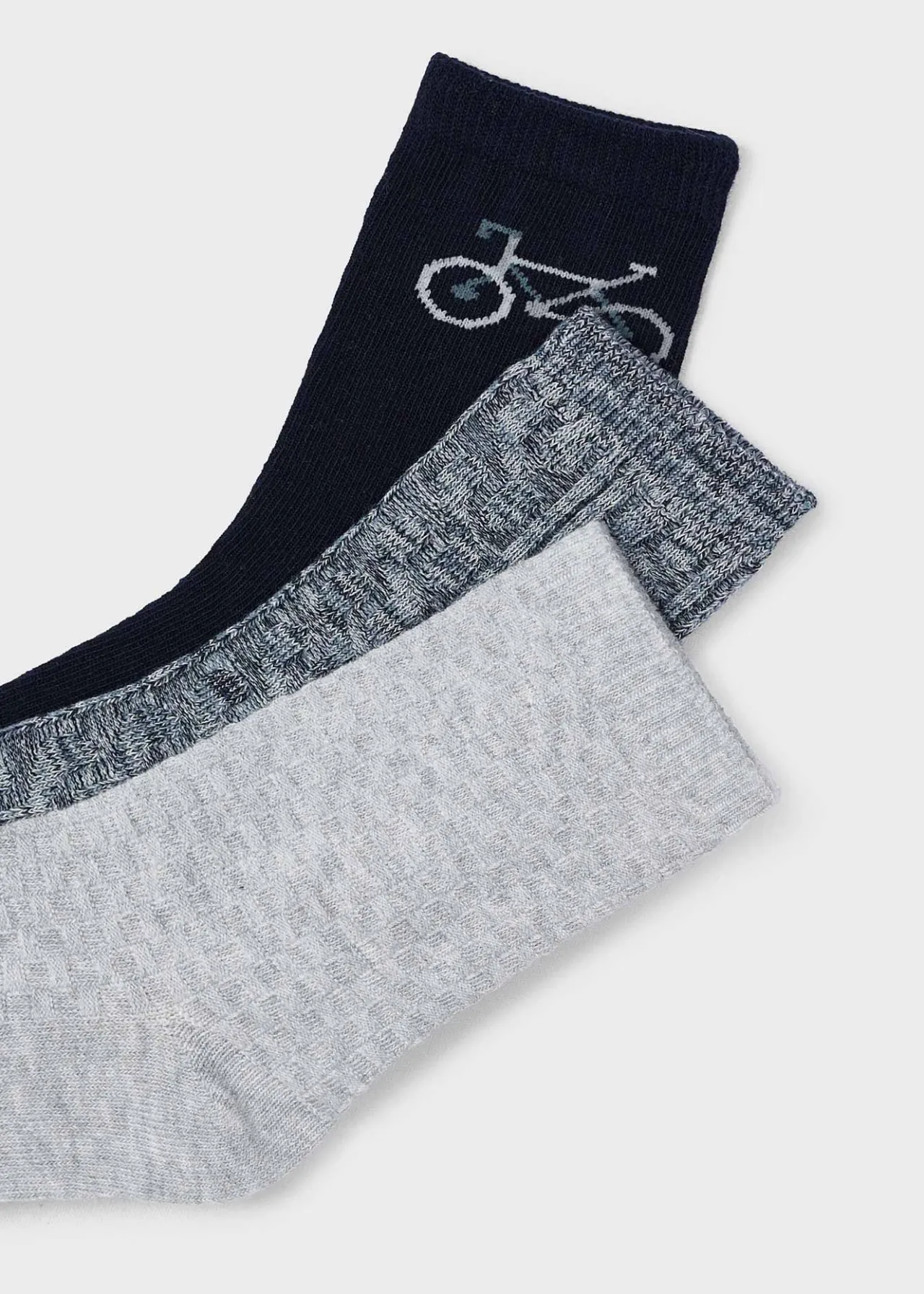 BOY Mayoral Boy Set of 3 Structured Socks