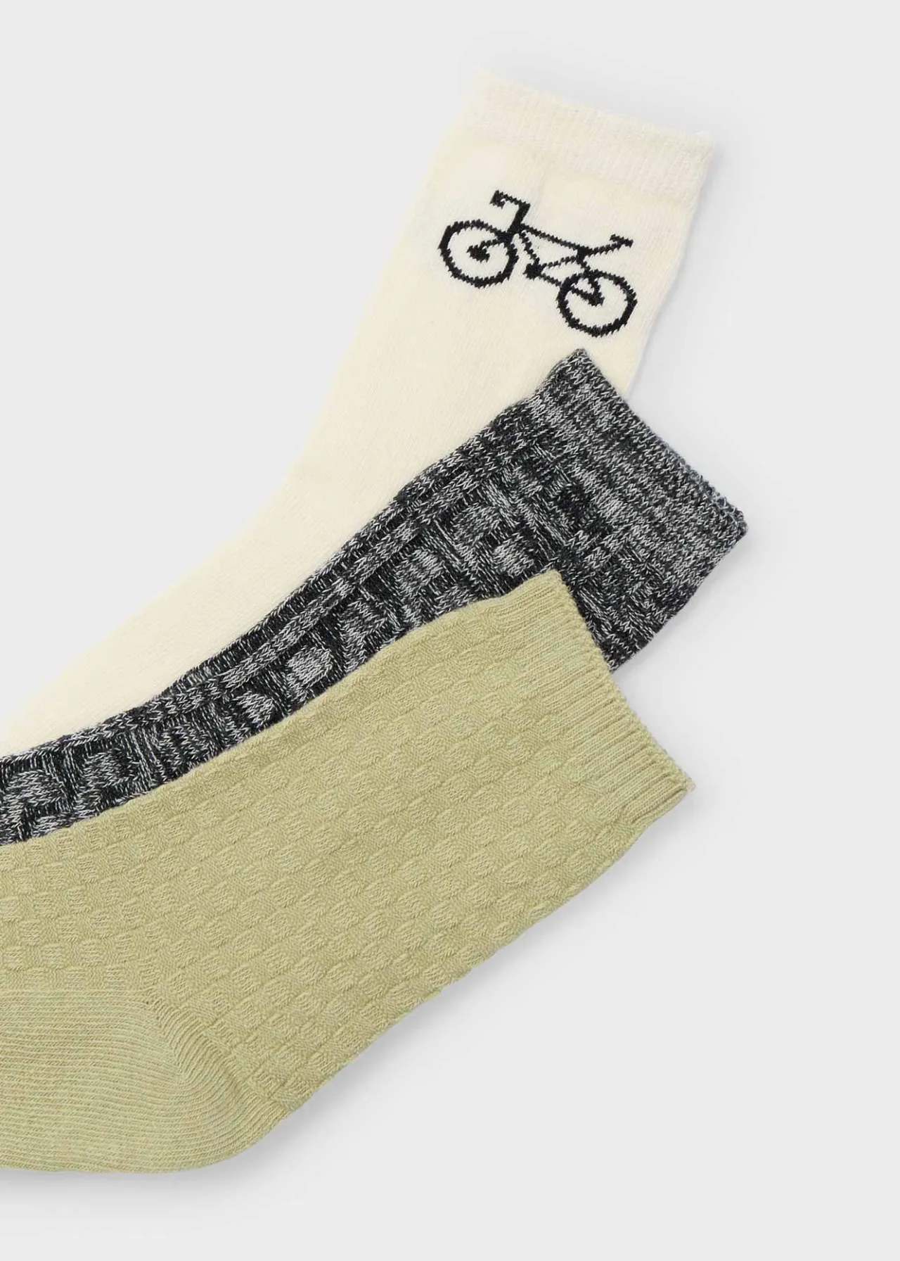 BOY Mayoral Boy Set of 3 Structured Socks