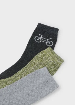 BOY Mayoral Boy Set of 3 Structured Socks