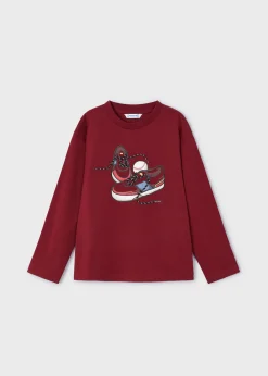 BOY Mayoral Boy Shoes Print T-Shirt