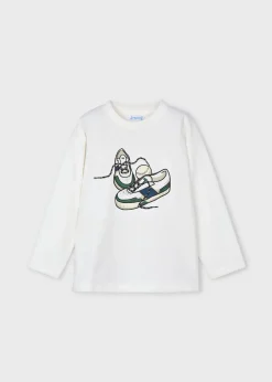BOY Mayoral Boy Shoes Print T-Shirt
