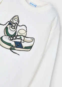 BOY Mayoral Boy Shoes Print T-Shirt