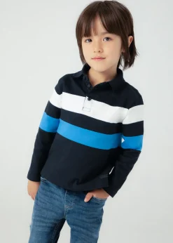 BOY Mayoral Boy Striped Polo Shirt