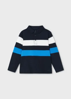 BOY Mayoral Boy Striped Polo Shirt