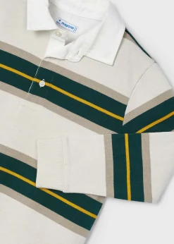 BOY Mayoral Boy Striped Polo Shirt