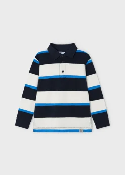 BOY Mayoral Boy Striped Polo Shirt