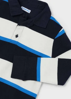 BOY Mayoral Boy Striped Polo Shirt