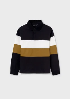BOY Mayoral Boy Striped Polo Shirt