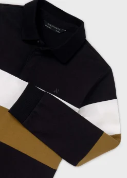 BOY Mayoral Boy Striped Polo Shirt