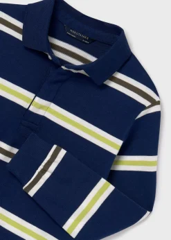 BOY Mayoral Boy Striped Polo Shirt