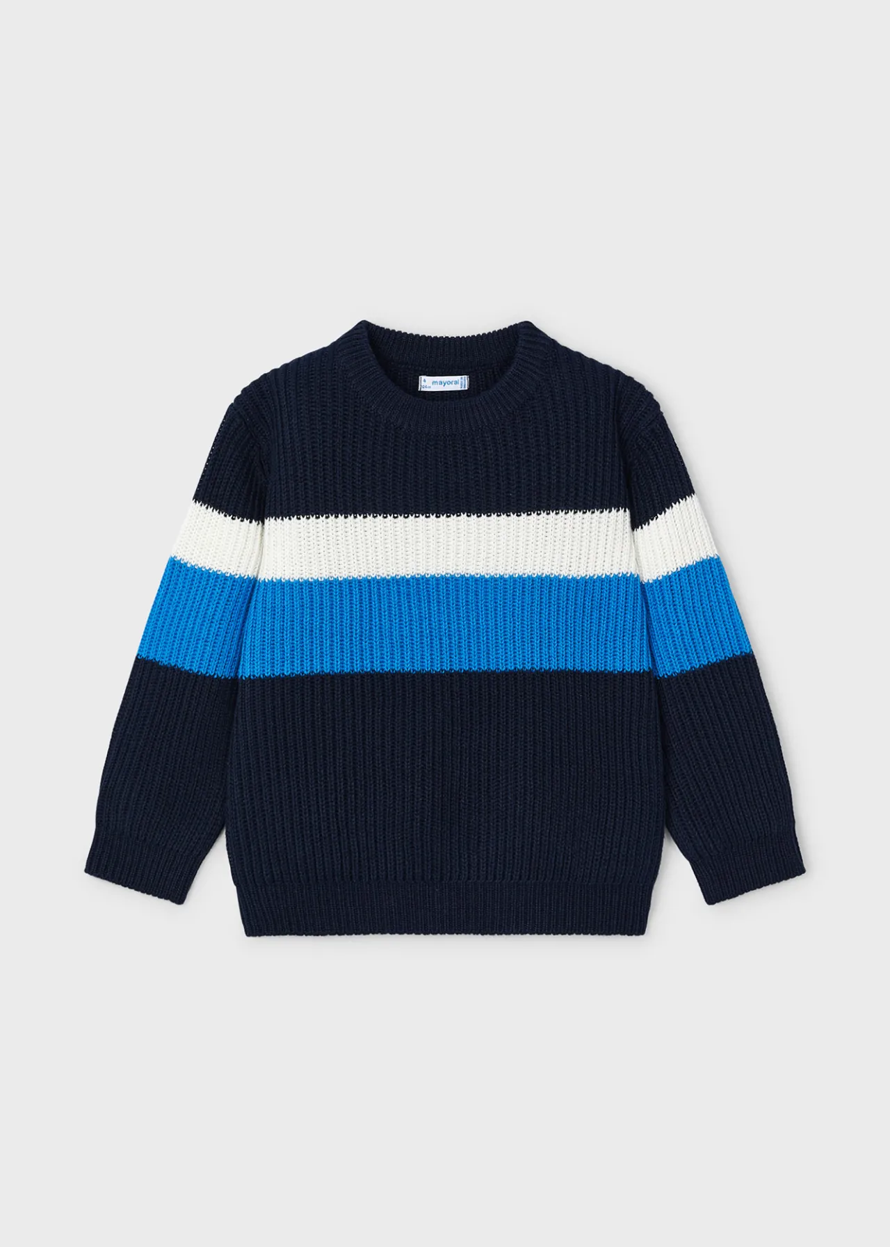 BOY Mayoral Boy Striped Ribbed Sweater