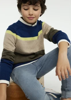 BOY Mayoral Boy Striped Sweater