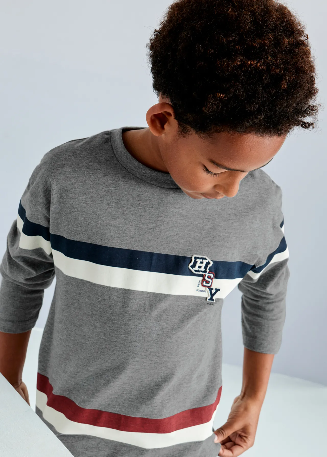 BOY Mayoral Boy Striped T-Shirt