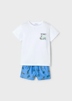 BOY Mayoral Boy Swim Trunks and Sun Protection Shirt Set