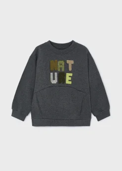 BOY Mayoral Boy Text Print Sweatshirt