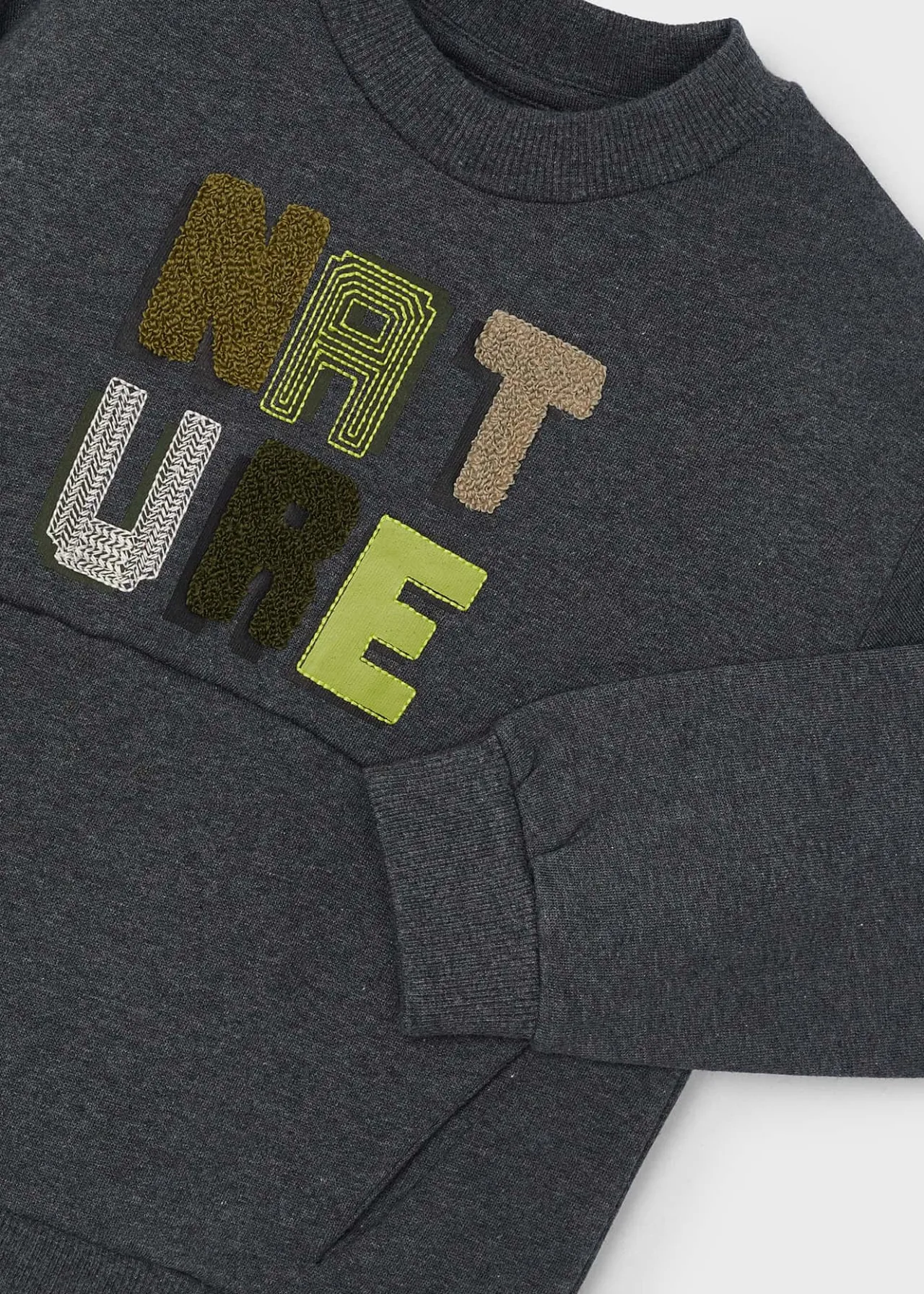 BOY Mayoral Boy Text Print Sweatshirt
