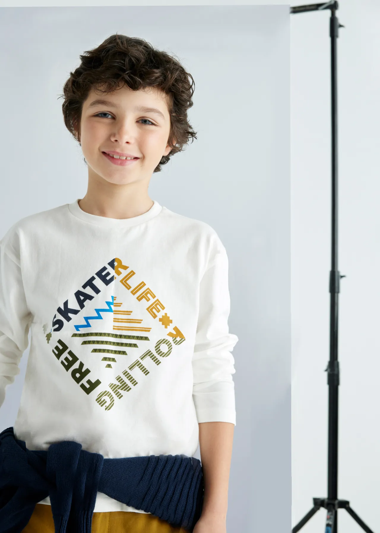 BOY Mayoral Boy Text Print T-Shirt