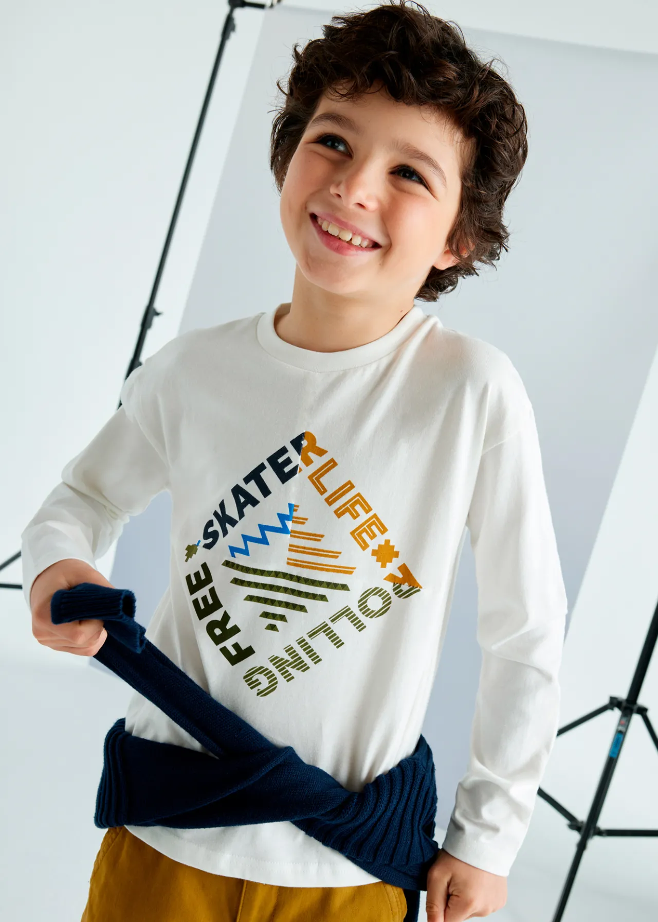 BOY Mayoral Boy Text Print T-Shirt