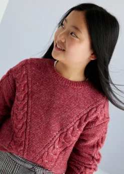 Mayoral Girl Braided Sweater