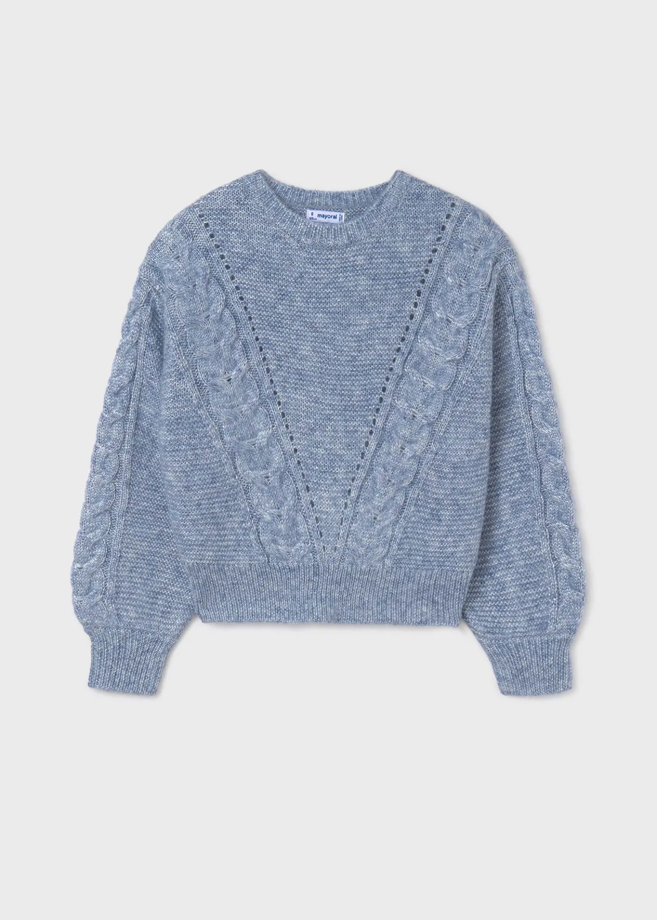 Mayoral Girl Braided Sweater